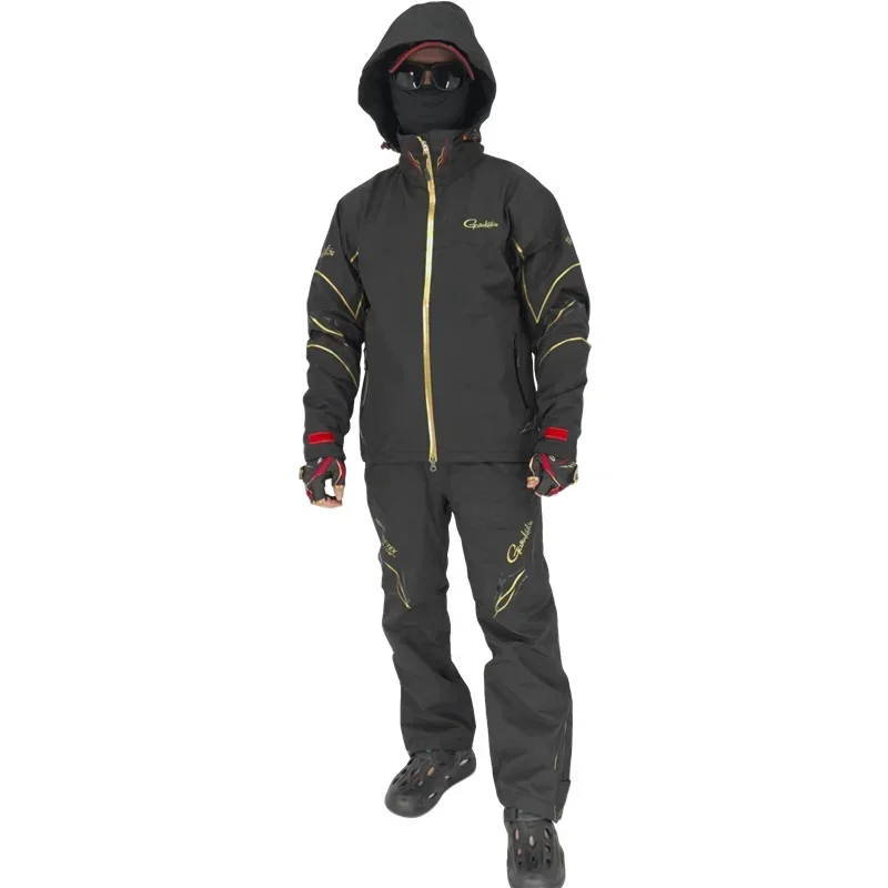 メンズ防水フィッシングジャケットとパンツセット,レインストー - Fishing Jacket Waterproof のレビューと価格