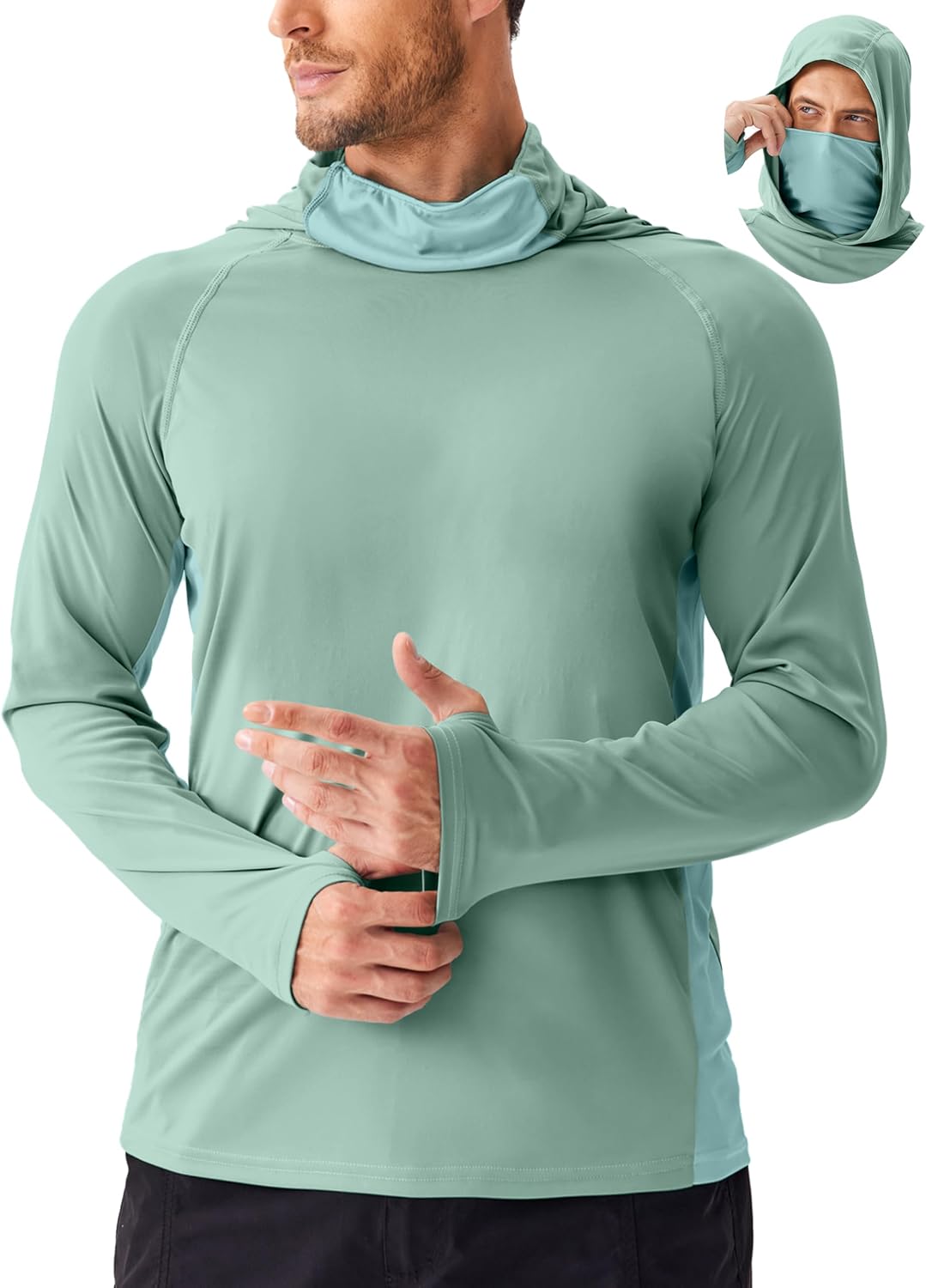 PINSPARK メンズ サンプロテクション フーディー マ - Fishing Mask Sun Protection のレビューと価格