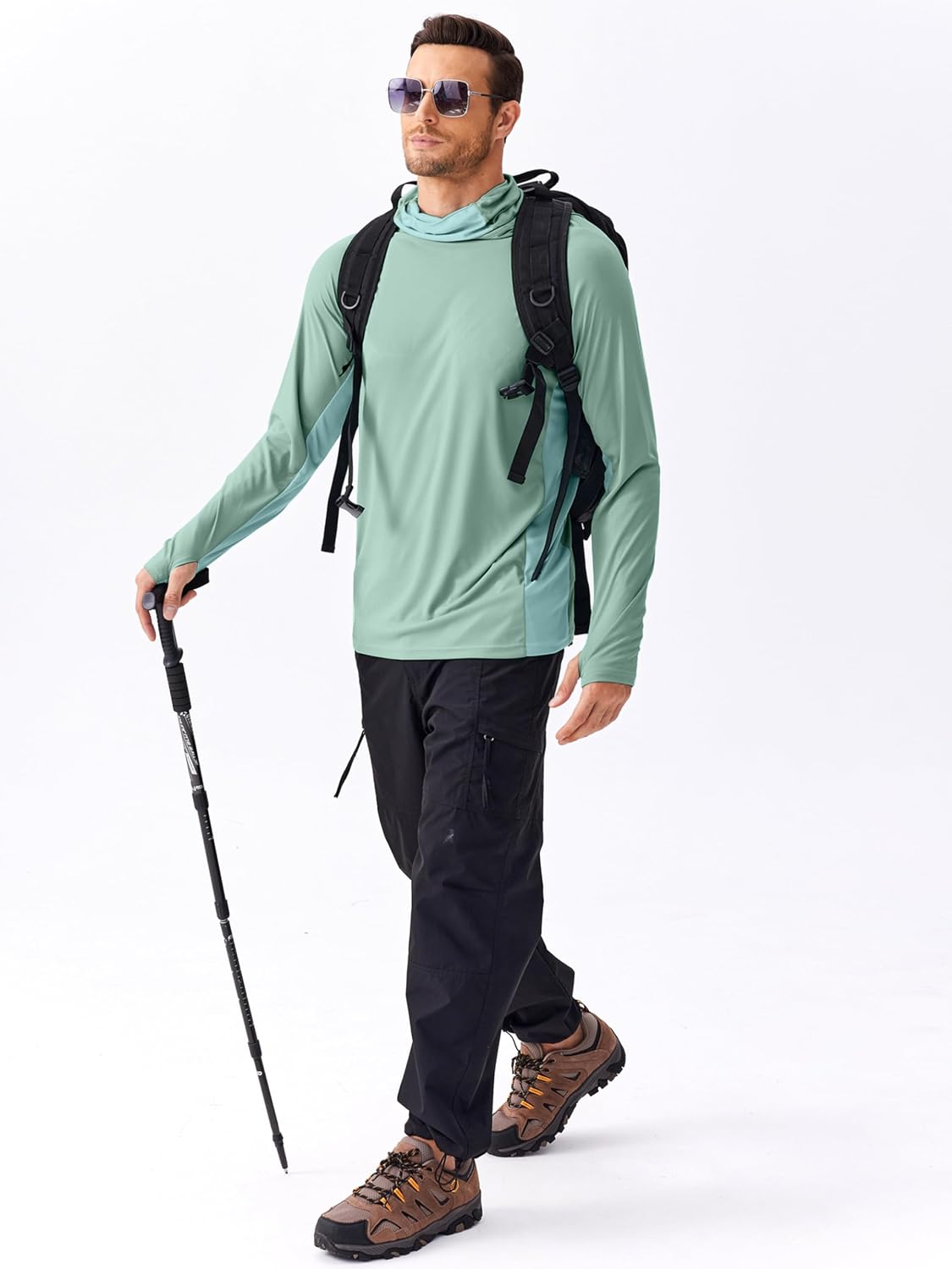 PINSPARK メンズ サンプロテクション フーディー マ - Fishing Mask Sun Protection のレビューと価格