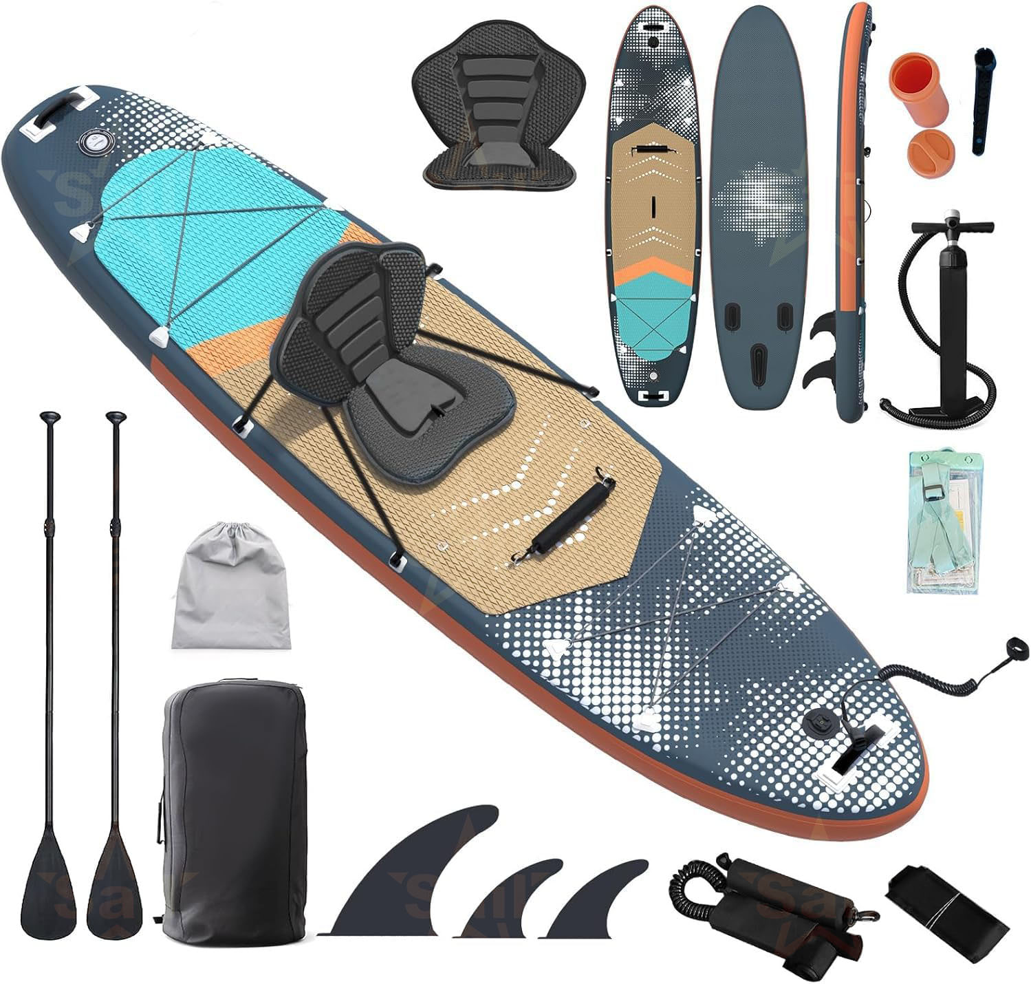 多目的インフレータブルスタンドアップパドルボード（SUP）コ - Fishing Backpack のレビューと価格