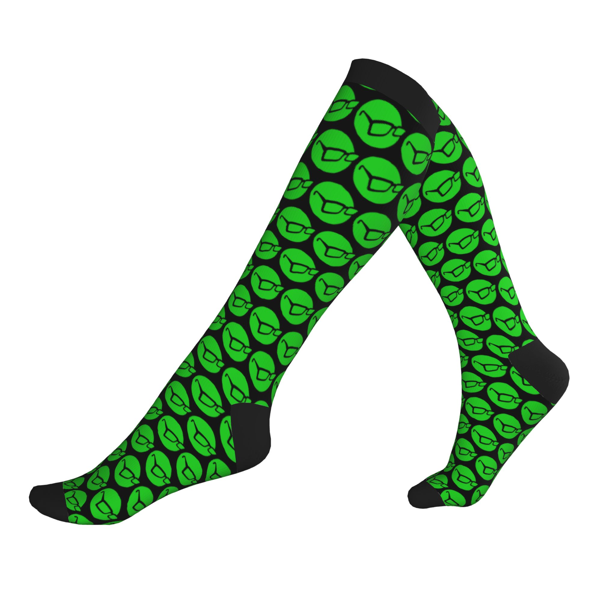 面白いプリントコルダ釣りロゴソックス女性男性用ストレッチ夏秋 - Fishing Socks のレビューと価格