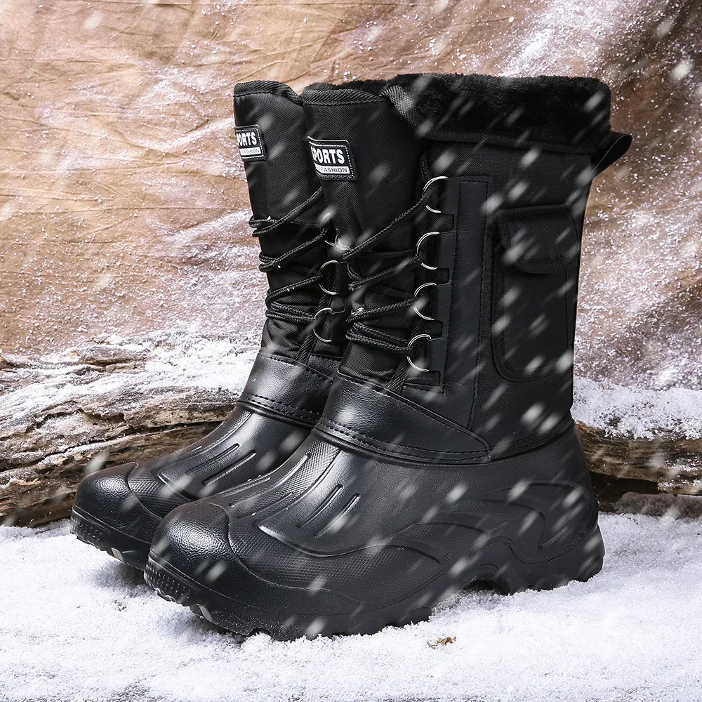 メンズ冬用スノーブーツ アウトドアフィッシングシューズ スノ - Fishing Boots のレビューと価格