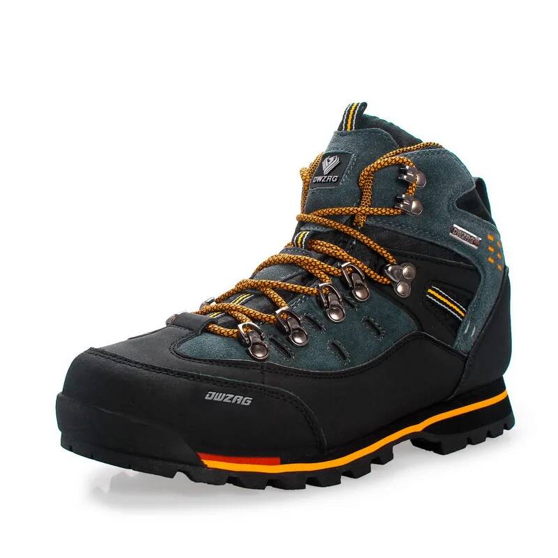 メンズハイキングスニーカー 防水レザー ハイカットブーツ 登 - Fishing Boots のレビューと価格