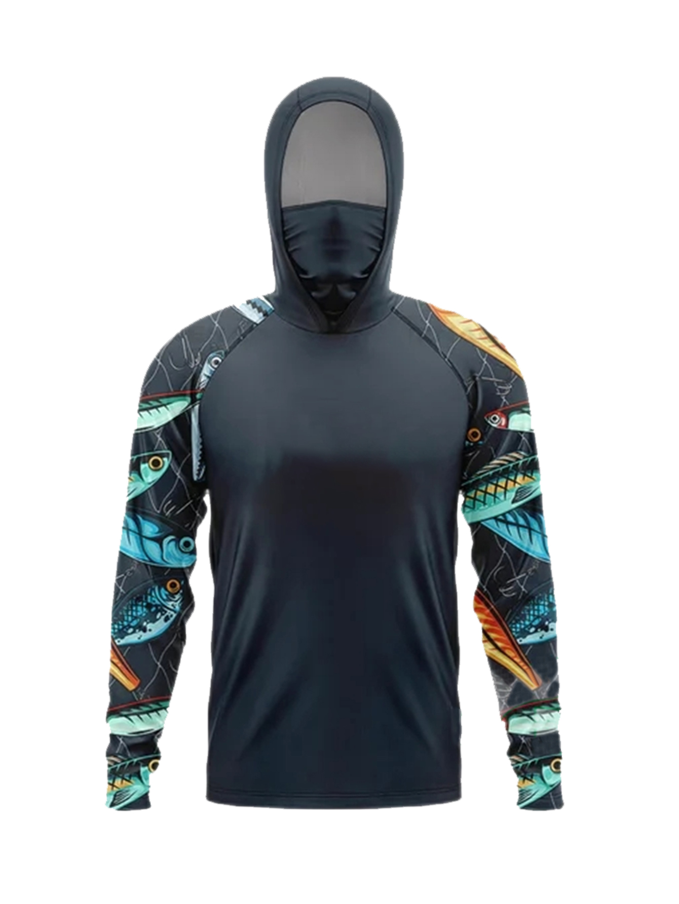 新しいアウトドアフィッシングシャツ、日焼け止めスーツ、メンズ - Fishing Mask Sun Protection のレビューと価格