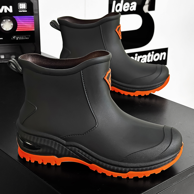 メンズレインブーツ アウトドア耐摩耗性 登山 釣り用 滑り止 - Fishing Boots のレビューと価格
