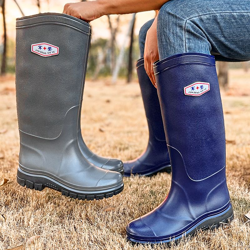 大人男性用超防水ブーツ耐久性のある厚底ハイカットレインシュー - Fishing Boots のレビューと価格